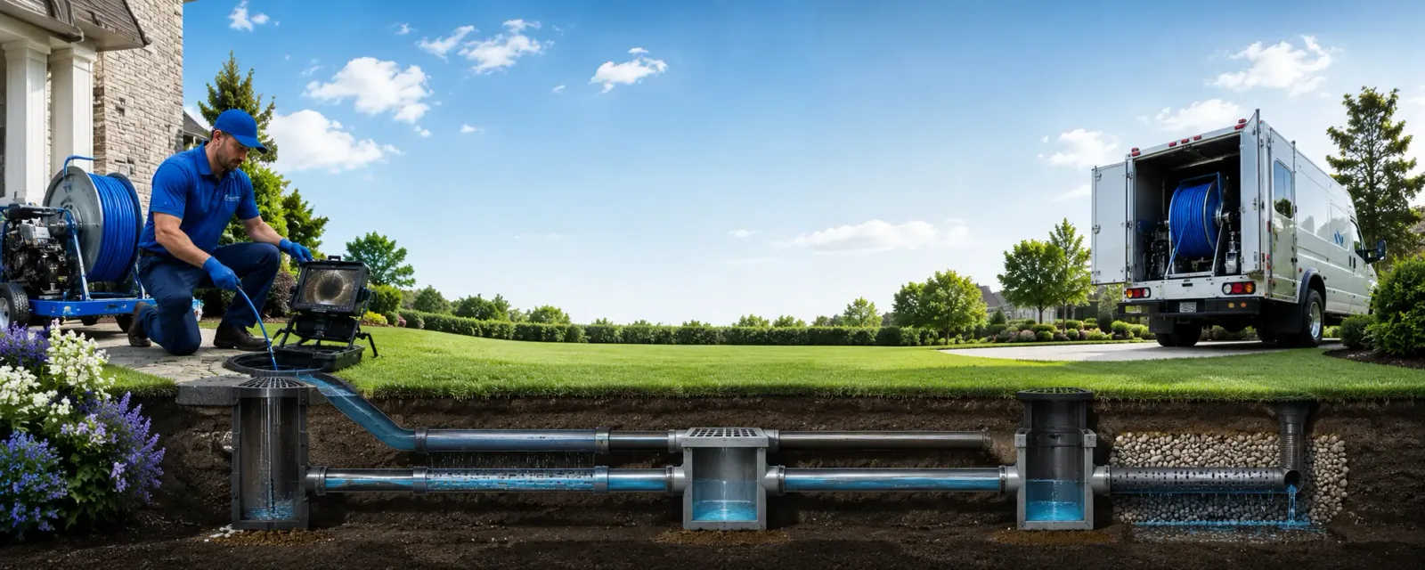 Outdoor drain cleaning information for Briscoe, TX